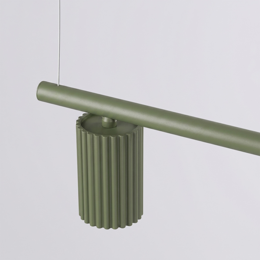 Hanglamp aan kabel KARBON 4xGU10/10W/230V groen