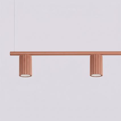Hanglamp met kabel KARBON 4x GU10/10W/230V oranje