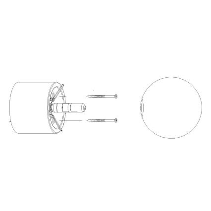 Vervangende lampenkap voor spot- en tafellamp BOOMO G9 diameter 12 cm wit