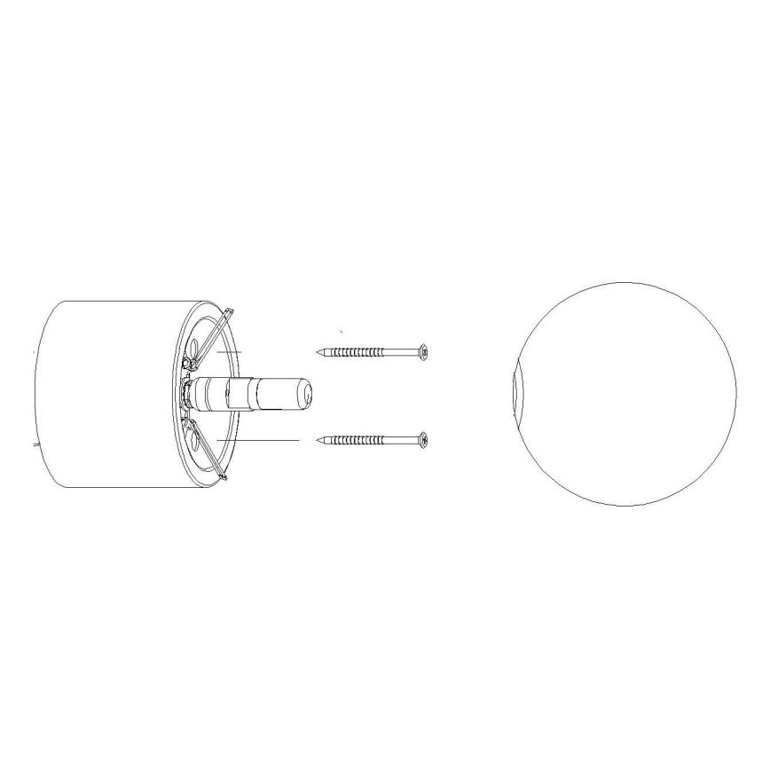 Vervangende lampenkap voor spot- en tafellamp BOOMO G9 diameter 12 cm wit