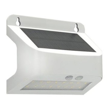 SOLTO zonne-LED-wandlamp met sensor LED/6W/3,7V 4000K IP54 2400 mAh wit