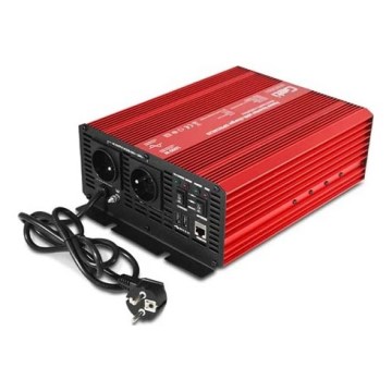 Spanningsomvormer 1000W 12V naar 230V