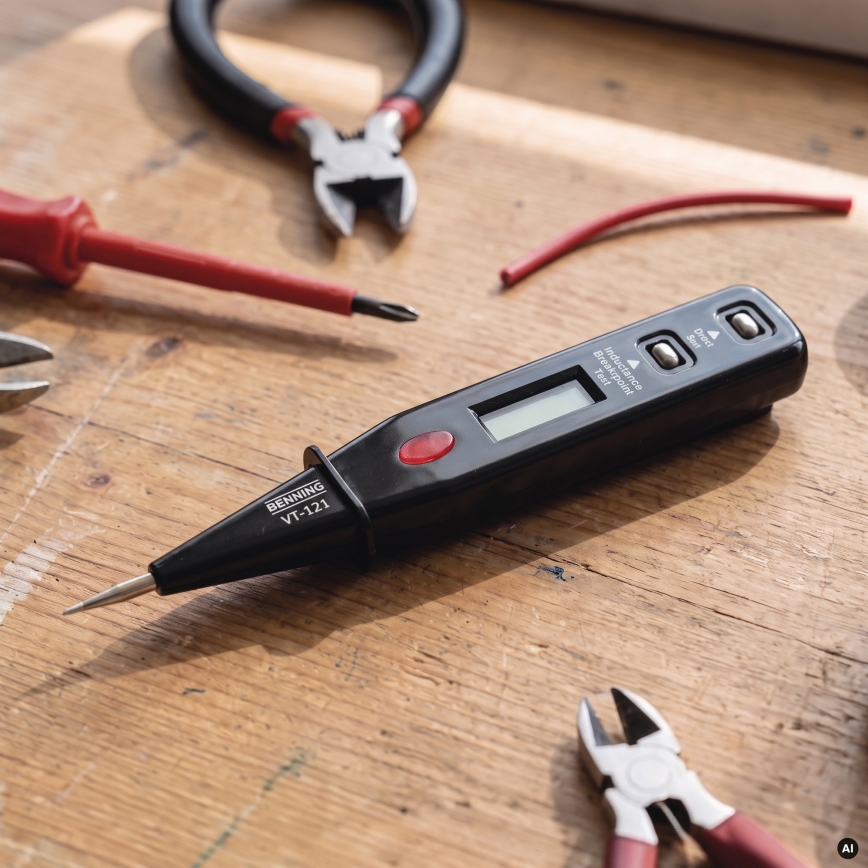 Spanningstester VT-121 12-250V zwart