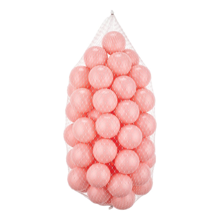 Speelplastic ballen 50 stuks, diameter 7 cm, roze