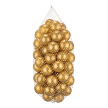 Speelplastic ballen 50 stuks, Ø 7 cm, goudkleurig