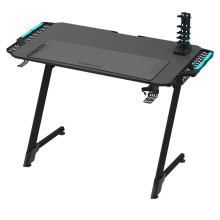 Speeltafel SNAKE met LED RGB achtergrondverlichting 100x60 cm zwart