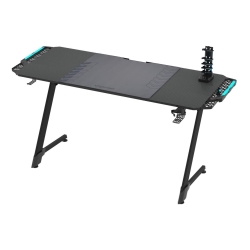 Speeltafel SNAKE met LED RGB achtergrondverlichting 156x60 cm zwart