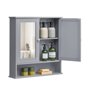 Spiegelkast ZARA 58,5x56,5 cm grijs