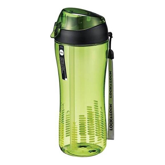 Sportfles met rietje 550 ml groen