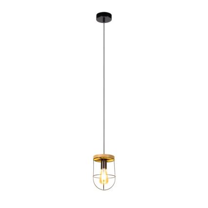 Hanglamp aan een koord NETUNO 1xE27/60W/230V eiken - FSC-gecertificeerd