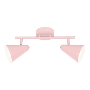 Spot AMOR 2xE14/40W/230V roze