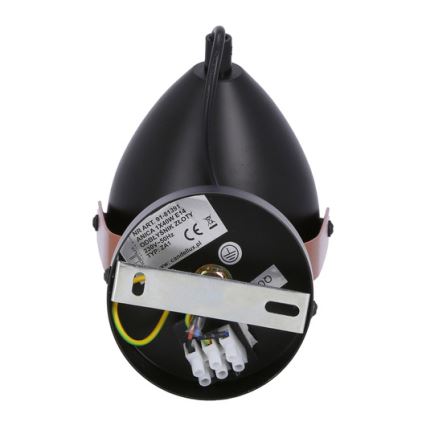 Spot ANICA 1xE14/40W/230V zwart/koper