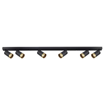 Spot ARRAS 6xGU10/10W/230V zwart