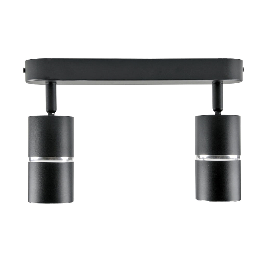 Spot BAMBOO 2xGU10/10W/230V zwart