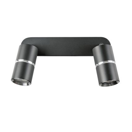 Spot BAMBOO 2xGU10/10W/230V zwart