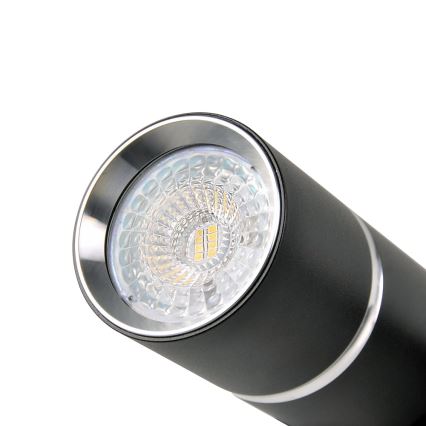 Spot BAMBOO 2xGU10/10W/230V zwart