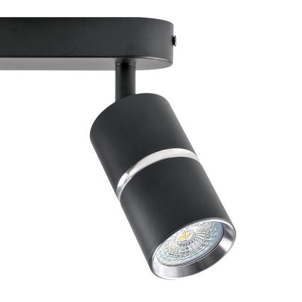 Spot BAMBOO 2xGU10/10W/230V zwart