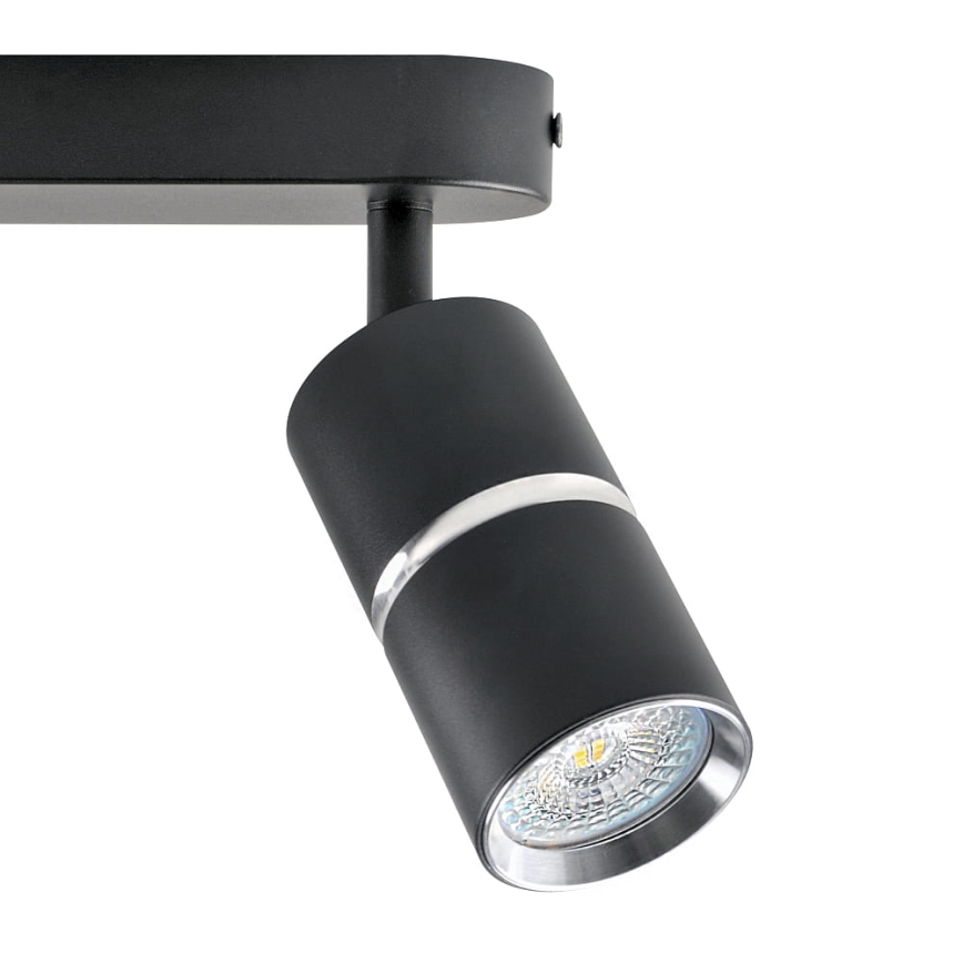 Spot BAMBOO 2xGU10/10W/230V zwart