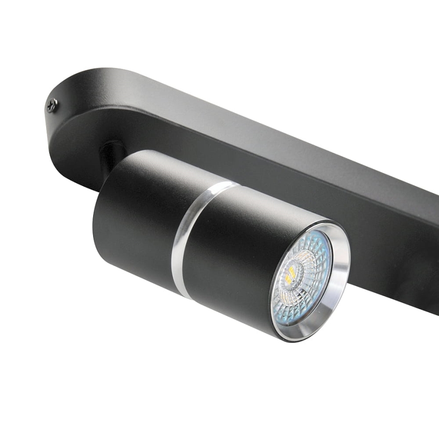 Spot BAMBOO 2xGU10/10W/230V zwart