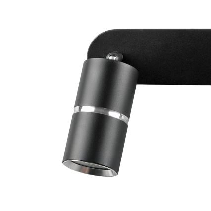 Spot BAMBOO 2xGU10/10W/230V zwart
