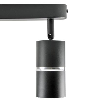 Spot BAMBOO 2xGU10/10W/230V zwart