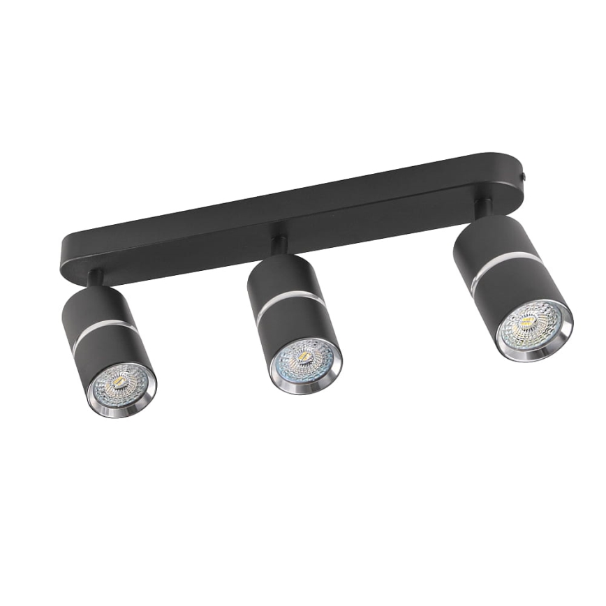 Spot BAMBOO 3xGU10/10W/230V zwart