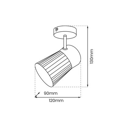 Spot BEST 1xE14/40W/230V zwart