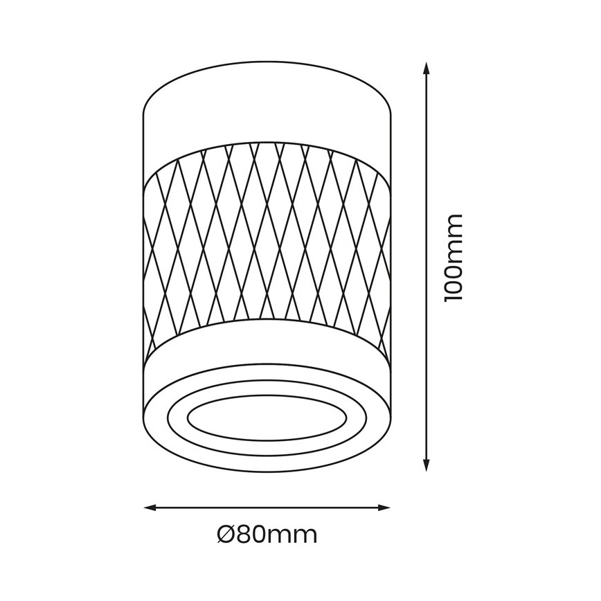 Spot BIMA 1xGU10/25W/230V rond wit