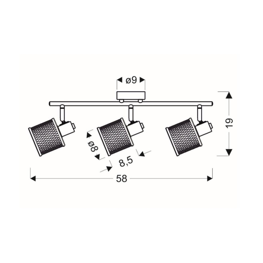 Spot CANABERA 3xE14/40W/230V