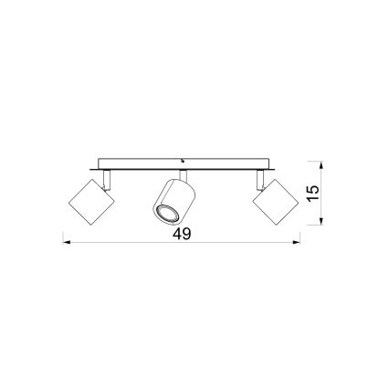 Spot DEMIA 3xGU10/8W/230V beige