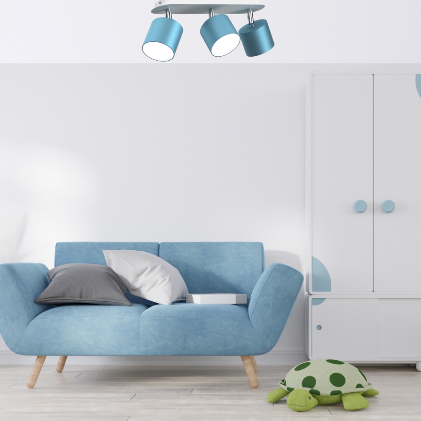 Spot DIXIE 3xGX53/11W/230V blauw