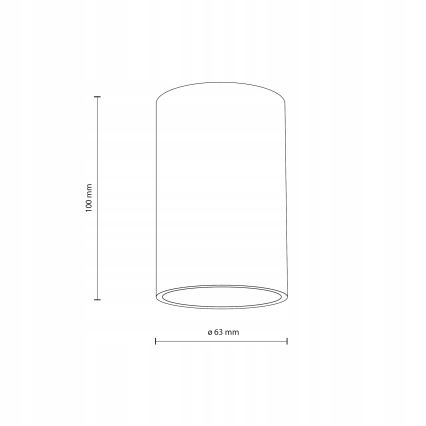 Spot FLARE 1xGU10/10W/230V 10 cm wit