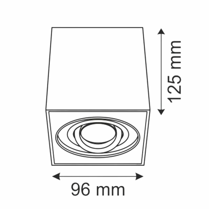 Spot HADAR Q1 1xGU10/10W/230V zwart