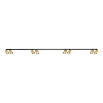 Spot HERO SPOT 8xGU10/9W/230V zwart/goud