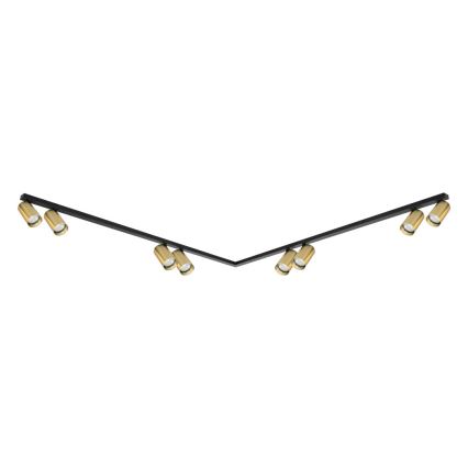 Spot HERO SPOT 8xGU10/9W/230V zwart/goud