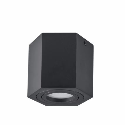 Spot HEXAGON 1xGU10/10W/230V zwart