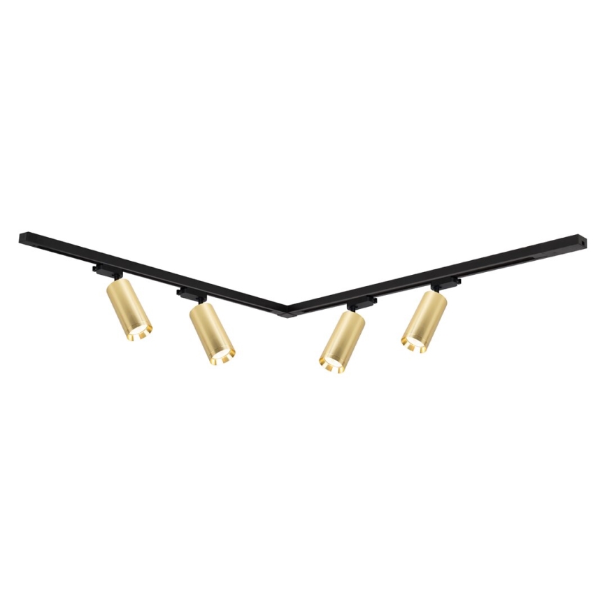 Spot in een rail systeem MICA 4xGU10/10W/230V goud/zwart