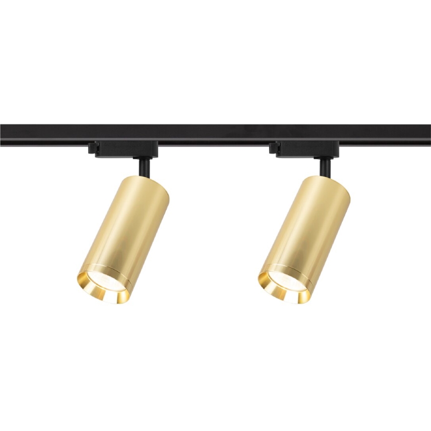 Spot in een rail systeem MICA 4xGU10/10W/230V goud/zwart