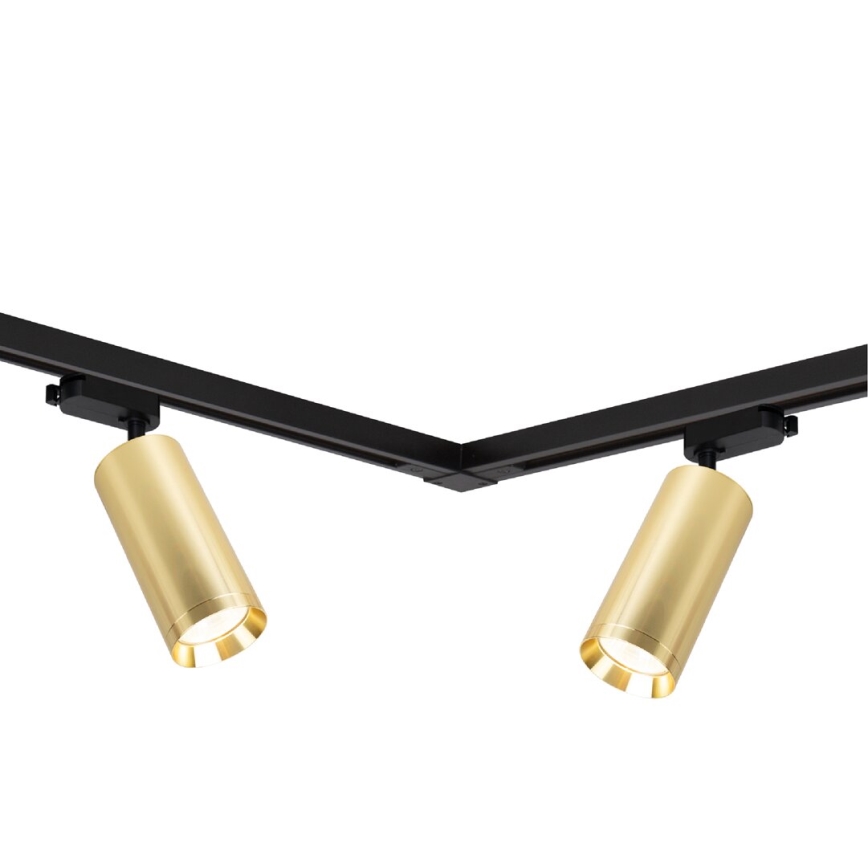 Spot in een rail systeem MICA 4xGU10/10W/230V goud/zwart