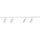 Spot in een rail systeem MICA 4xGU10/10W/230V wit