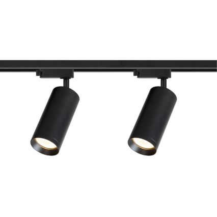 Spot in een rail systeem MICA 4xGU10/10W/230V zwart