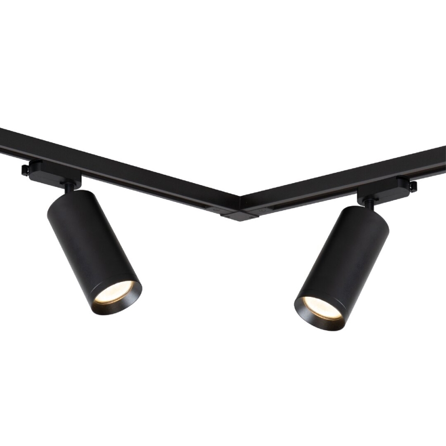 Spot in een rail systeem MICA 4xGU10/10W/230V zwart