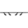 Spot in een rail systeem PIPE 4xGU10/10W/230V 2x1m zwart