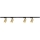 Spot in een rail systeem PIPE 4xGU10/10W/230V goud/zwart