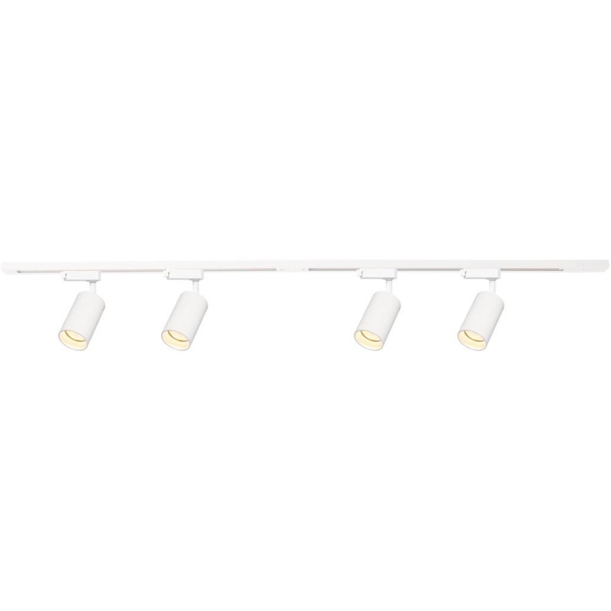 Spot in een rail systeem PIPE 4xGU10/10W/230V wit