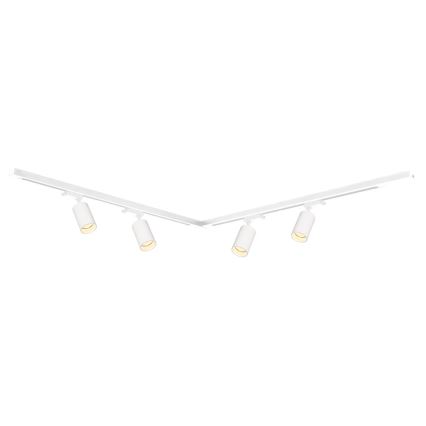 Spot in een rail systeem PIPE 4xGU10/10W/230V wit