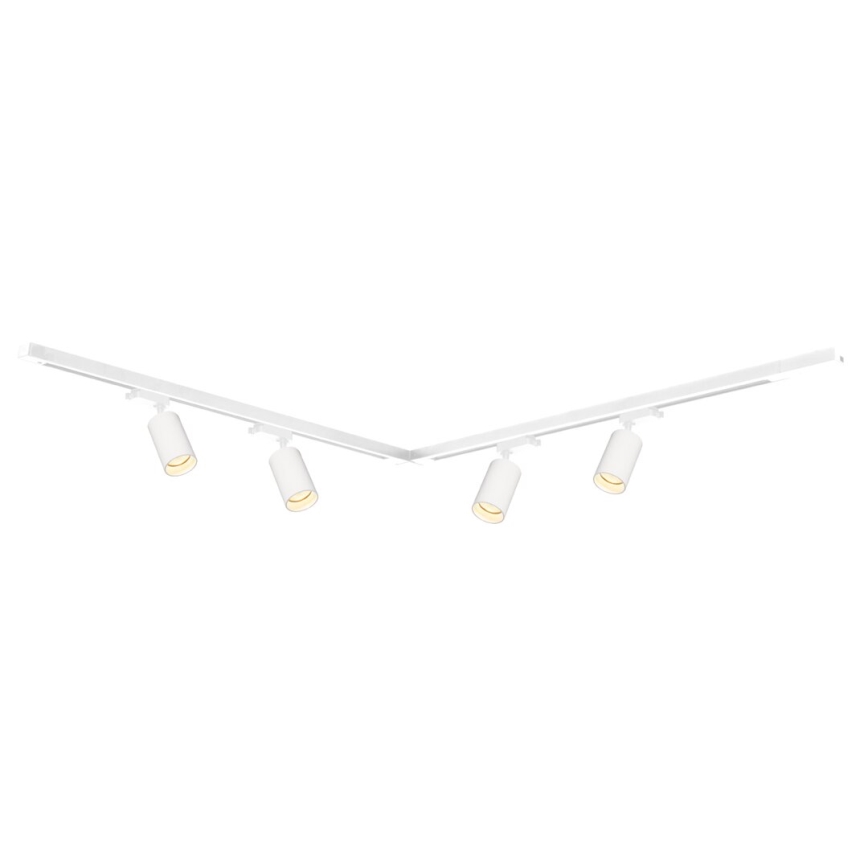Spot in een rail systeem PIPE 4xGU10/10W/230V wit