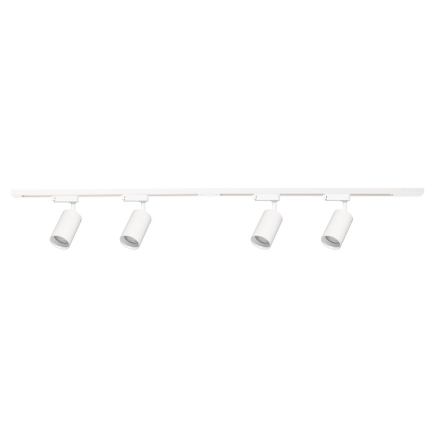 Spot in een rail systeem PIPE 4xGU10/10W/230V wit
