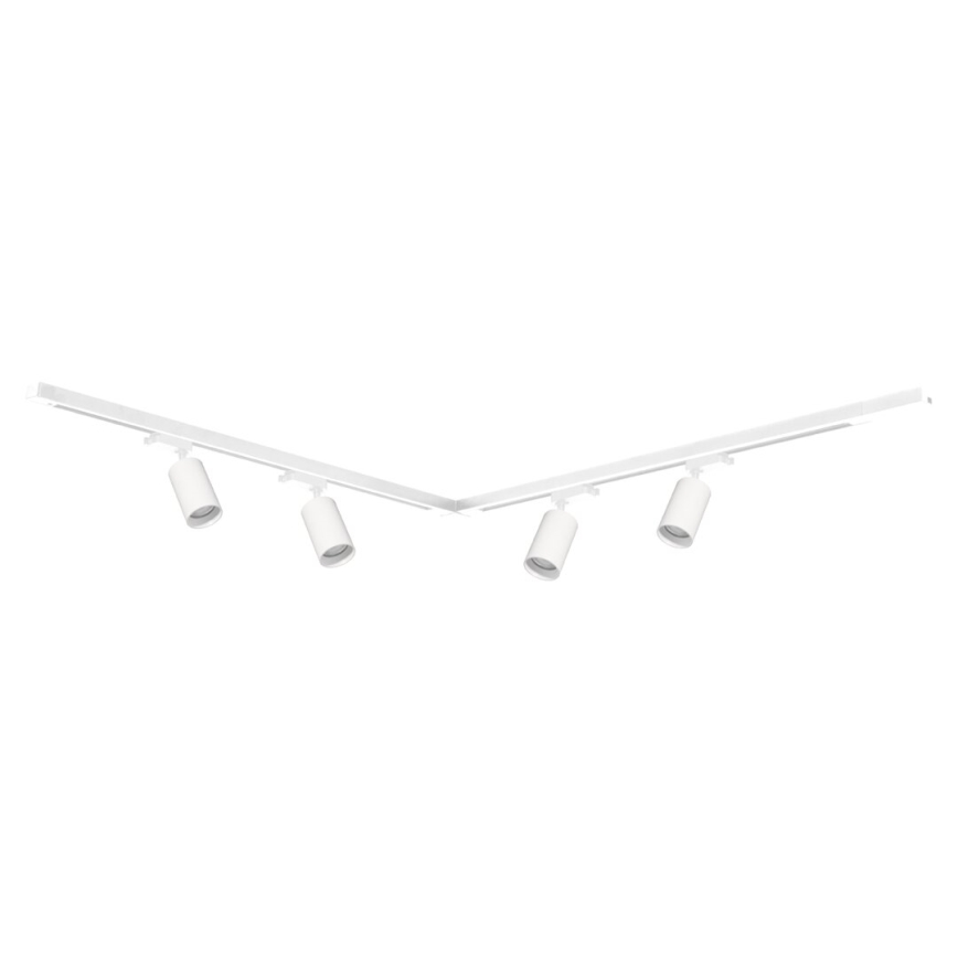 Spot in een rail systeem PIPE 4xGU10/10W/230V wit