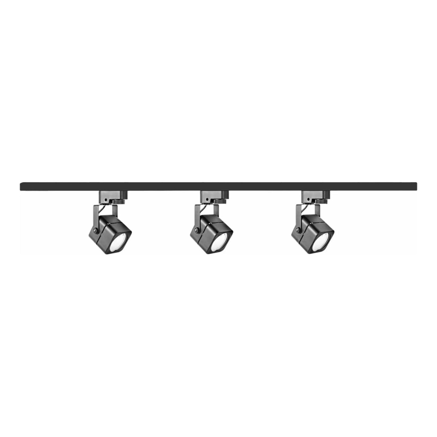 Spot in een rail systeem VIENNA 3xGU10/10W/230V zwart